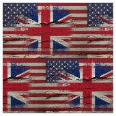 Crackle Paint | Britse vlag Stof (Close Up)
