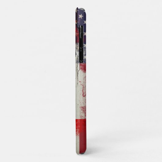 Crackle Paint | Canadese Amerikaanse vlag Case-Mate iPhone Case (Achterkant/links)