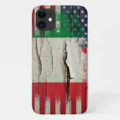 Crackle Paint | Italiaanse Amerikaanse vlag Case-Mate iPhone Case (Achterkant)