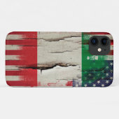 Crackle Paint | Italiaanse Amerikaanse vlag Case-Mate iPhone Case (Achterkant (horizontaal))
