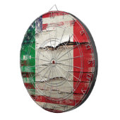 Crackle Paint | Italiaanse Amerikaanse vlag Dartbord (Voorkant Rechts)