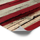 Crackle Paint | Italiaanse Amerikaanse vlag Poster (Hoek)