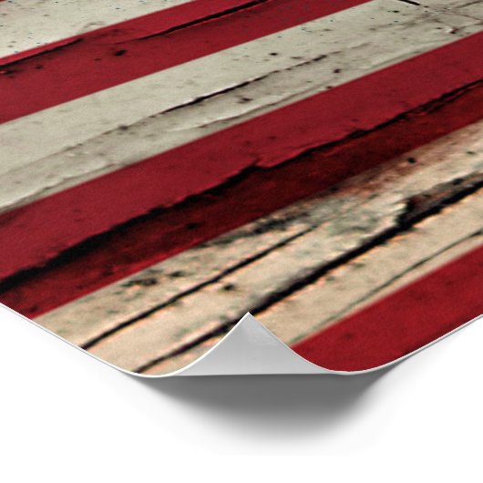 Crackle Paint | Zweedse Amerikaanse vlag Poster (Hoek)