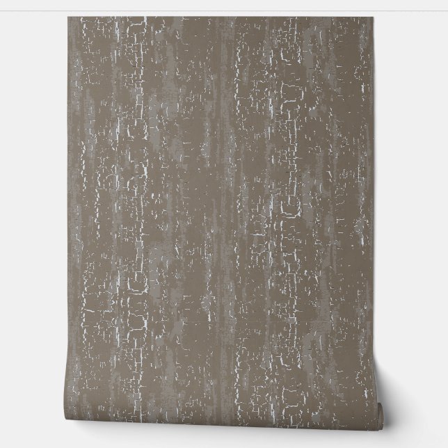 Crackle Texture Taupe behang (Afrollen)