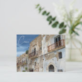 Craco Ghost Town Huizen Basilicata Italië Briefkaart (Staand voorkant)