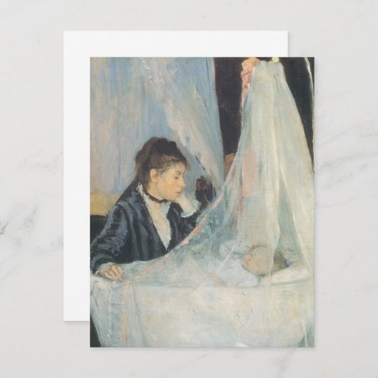 Cradle by Berthe Morisot, impressionisme (Voorkant / Achterkant)