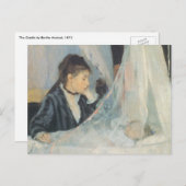 Cradle by Berthe Morisot,  impressionisme Briefkaart (Voorkant / Achterkant)