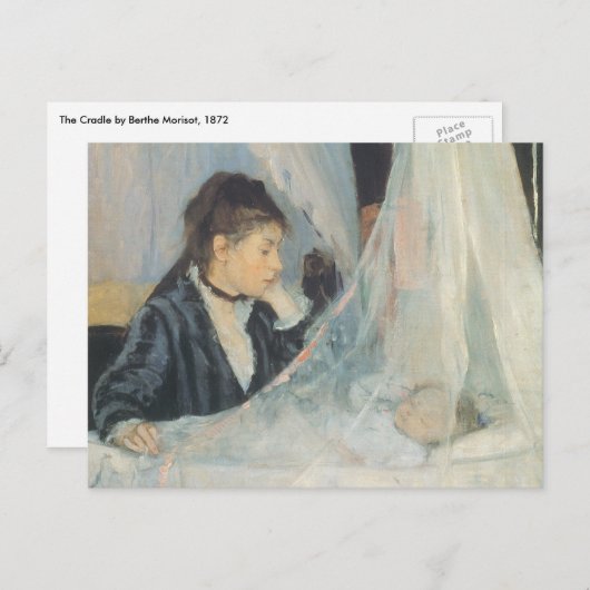 Cradle by Berthe Morisot,  impressionisme Briefkaart (Voorkant / Achterkant)
