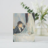 Cradle by Berthe Morisot,  impressionisme Briefkaart (Staand voorkant)