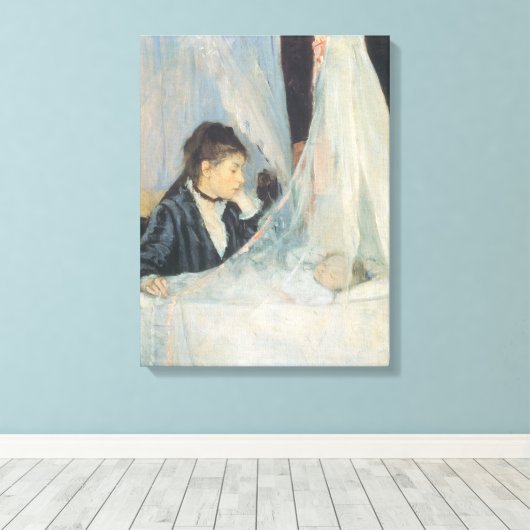 Cradle by Berthe Morisot,  impressionisme Canvas Afdruk (Insitu (Houten vloer))