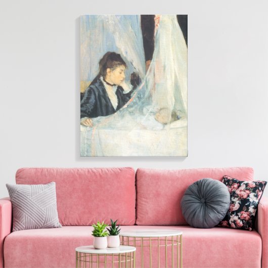 Cradle by Berthe Morisot, impressionisme Canvas Afdruk (Insitu (Woonkamer))