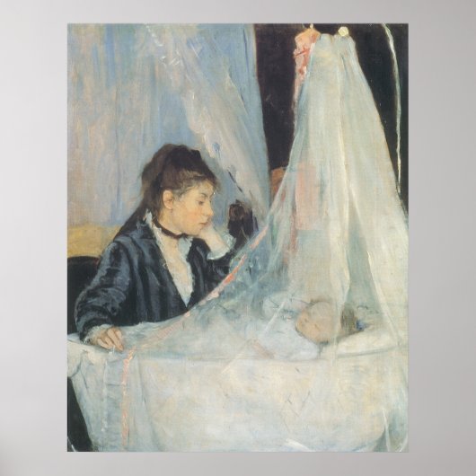 Cradle by Berthe Morisot,  impressionisme Poster (Voorkant)