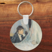 Cradle by Berthe Morisot, impressionisme Sleutelhanger (Voorkant)