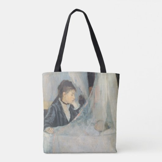 Cradle by Berthe Morisot, impressionisme Tote Bag (Achterkant)