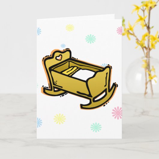 Cradle Kaart (Gele Bloem)