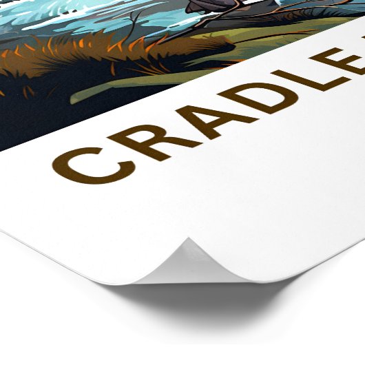 Cradle Mountain Australië Reisprint Poster (Hoek)