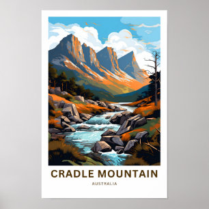 Cradle Mountain Australië Reisprint Poster