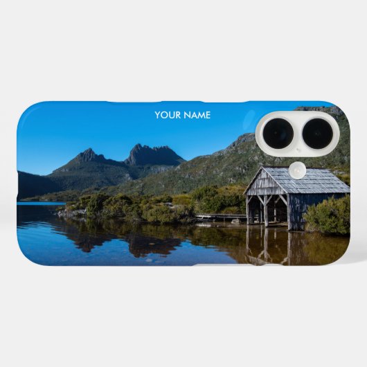 Cradle Mountain en Dove Lake, Tasmanië, Foto Case-Mate iPhone Case (Achterkant (horizontaal))