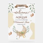 Cradle Unisex Moslim Baby Aqiqah Partij Acryl Bord (Voorkant)