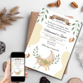 Cradle Unisex Moslim Baby Geboorte Aankondiging