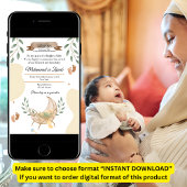 Cradle Unisex Moslim Baby Geboorte Aankondiging