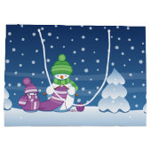 Craeth Snowman Knitting Scarf Groot Cadeauzakje (Achterkant)