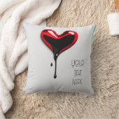 Craffiti Love Heart Art Deco Stencil Sierkussen (Deken)