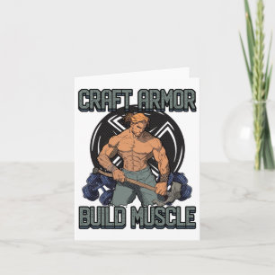 Craft Armour Build Muscle Cosplay Gym Quote 1 Kaart