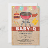 Craft Baby Q Grill Baby shower Kaart (Voorkant)