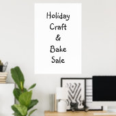 Craft & Bake Sale Sign Poster (Thuiskantoor)