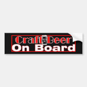 CRAFT BEER AAN BOORD KAN BUMPERSTICKER (Voorkant)