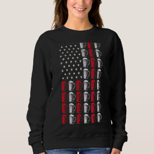 Craft Beer American Flag Patriotic op 4 juli Boo Trui