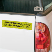 Craft Beer Brewer aan boord! Bumpersticker (Op Truck)