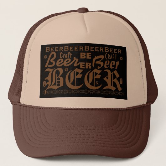 Craft Beer, bruin Trucker Pet (Voorkant)