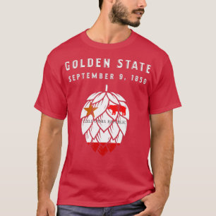 Craft Beer California Vlag USA 4th juli Brouwerij T-shirt