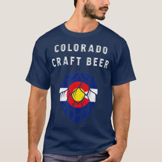 Craft Beer Colorado Vlag USA 4th Juli Brouwerij T-shirt