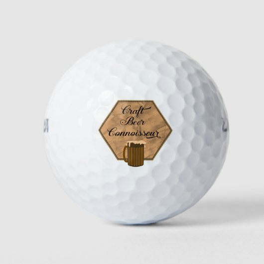 Craft Beer Connoisseur Golfballen (Voorkant)