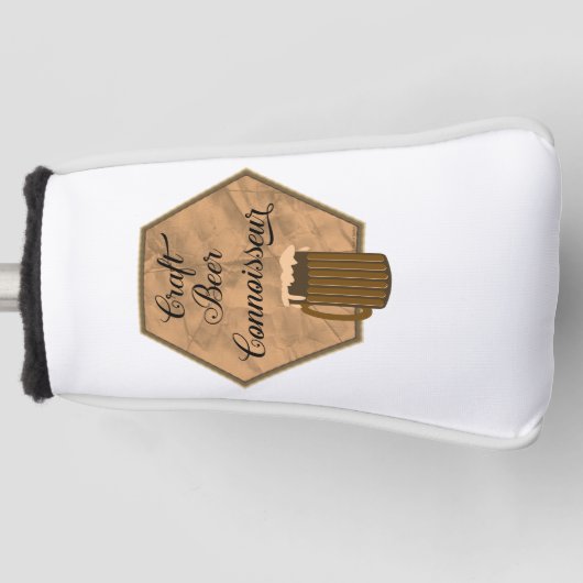 Craft Beer Connoisseur Golfheadcover (Voorkant)