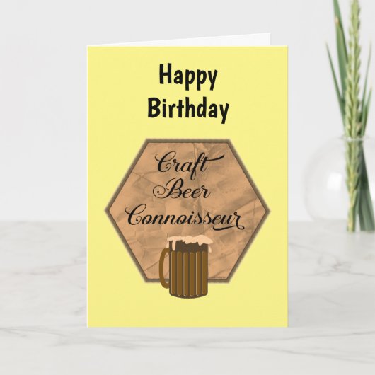 Craft Beer Connoisseur Kaart (Voorkant)