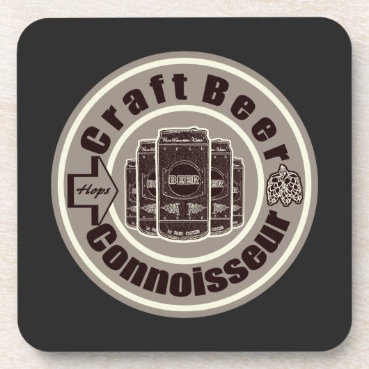 Craft Beer Connoisseur Onderzetter (Voorkant)