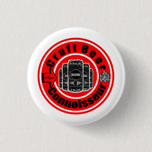 Craft Beer Connoisseur Ronde Button 3,2 Cm