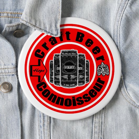 Craft Beer Connoisseur Ronde Button 6,0 Cm (In situ)