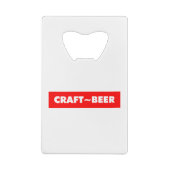 CRAFT~BEER CREDITKAART FLESSENOPENER (Achterkant)