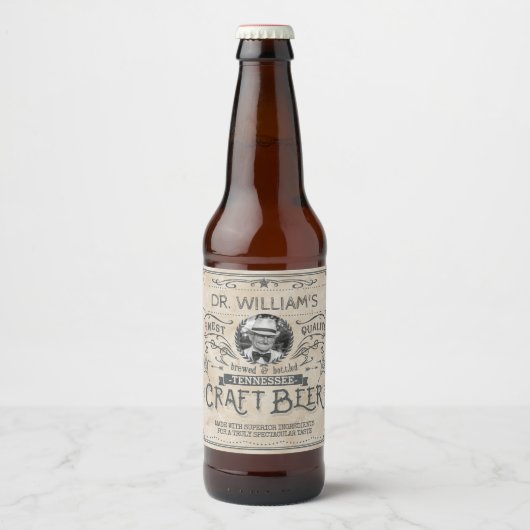  Craft Beer Custom Brewer Foto Bier Etiket (Voorkant)