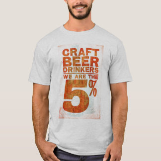 Craft beer Drinkers - wij zijn de 5% T-shirt
