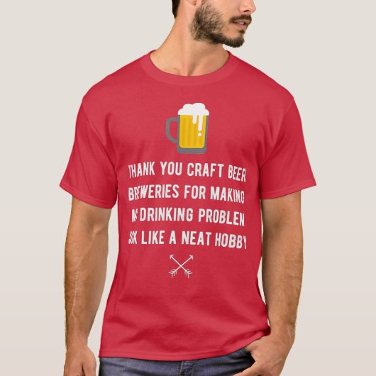 Craft Beer Festival Grappig Drink Hobby Papa T-shirt (Voorkant)