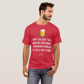 Craft Beer Festival Grappig Drink Hobby Papa T-shirt (Voorkant volledig)