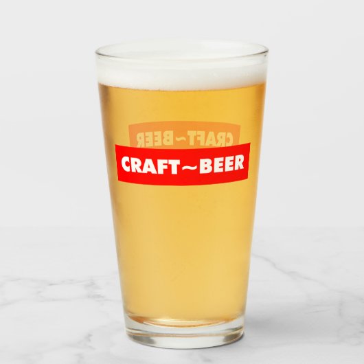 CRAFT BEER GLAS (Voorkant gevuld)