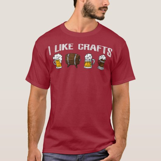Craft Beer Grappige Bier Drinker T-shirt (Voorkant)