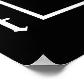 Craft Beer - Growler Black & White Oval Design Poster (Hoek)